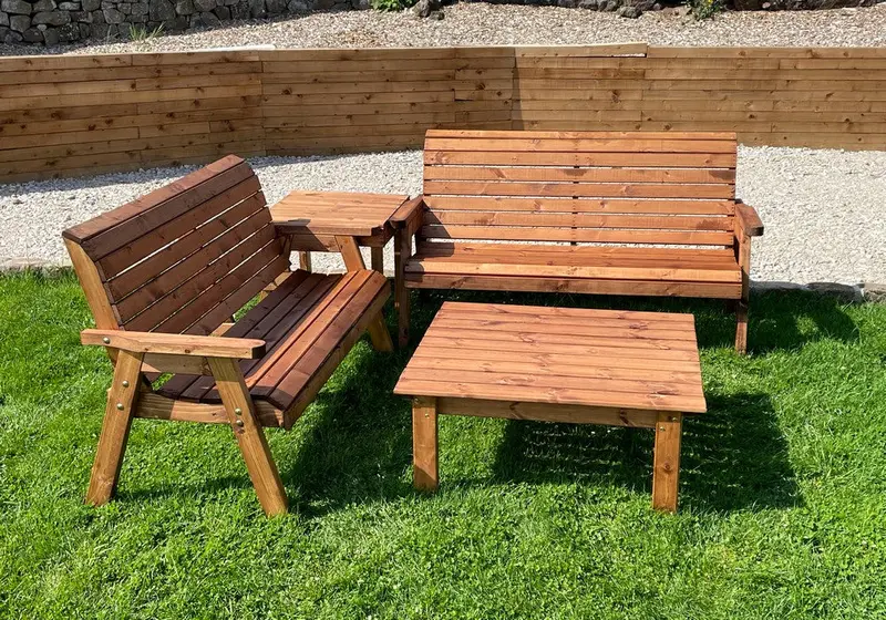 Charles Taylor Balmoral Outdoor Dining Set – 6-Seat Garden Patio Furniture 1