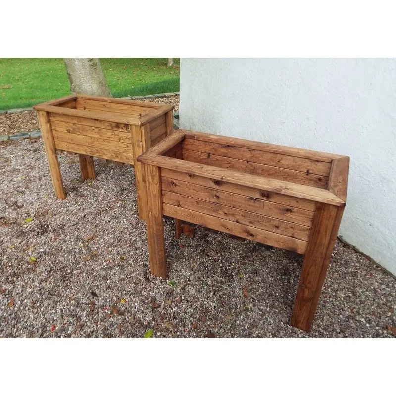 Charles Taylor Scandinavian Redwood Modular Planter Set 1