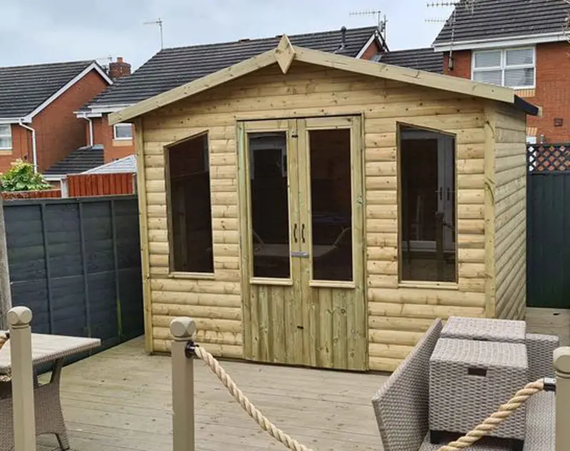 Chatsworth Garden Summerhouse – 8Ft W × 6Ft D Apex-Roof Backyard Leisure Space By Churnet Valley (Chats8X6) 1