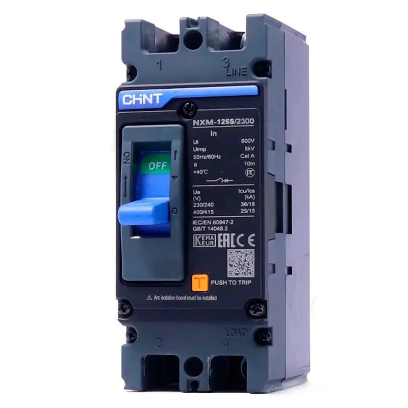 Chint Nxm-125S/2300 2-Pole Mccb – 125A Moulded Case Circuit Breaker With 10Ka Interrupting Capacity 1