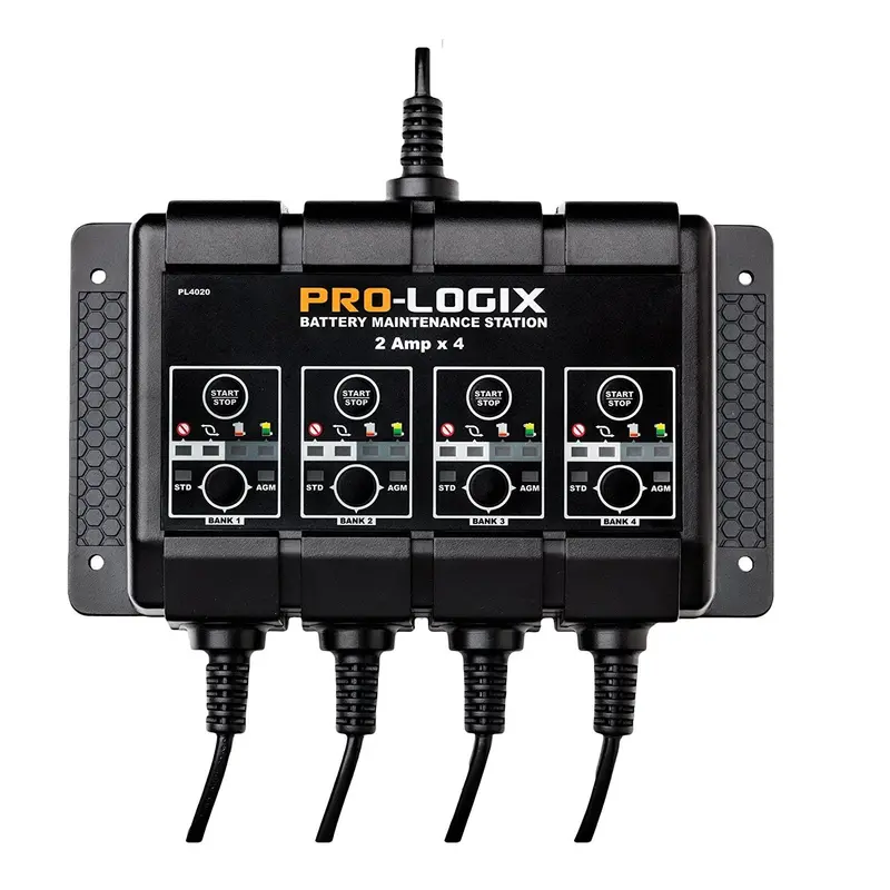 Clore Automotive Pl4020 Solar Pro-Logix 4-Bank Smart Battery Maintenance Station 1
