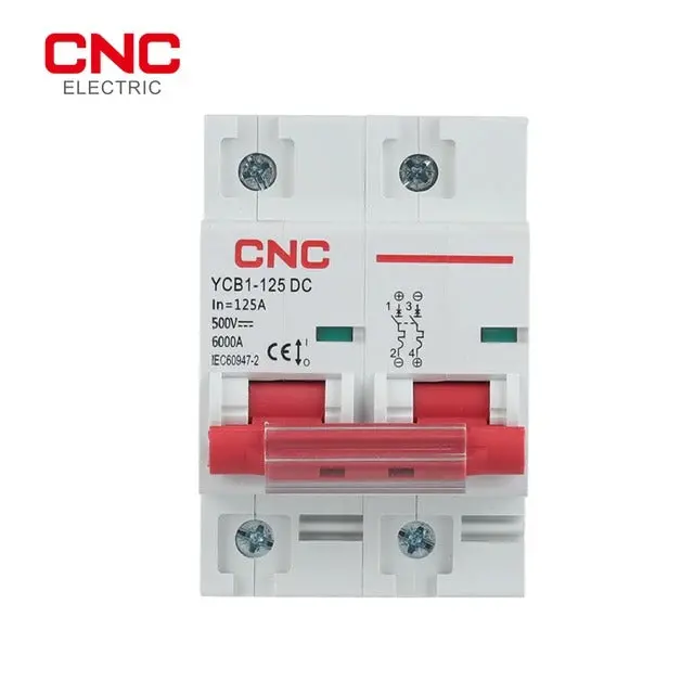 Cnc Ycb1-125Dc 2-Pole Dc Miniature Circuit Breaker – 125A Solar & Off-Grid Protection 1