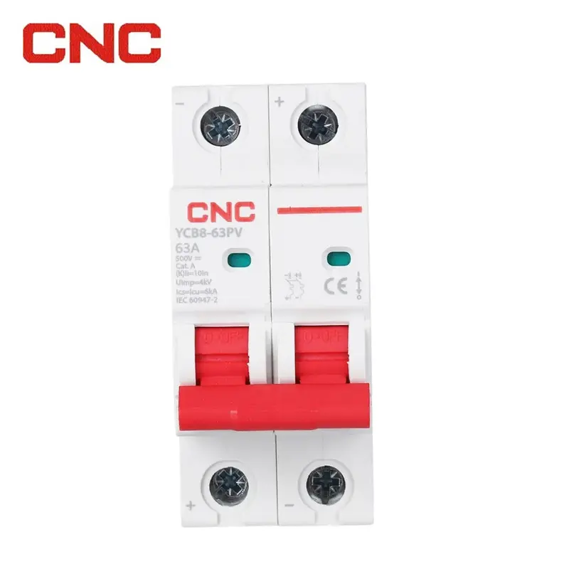Cnc Ycb8-63Pv 2-Pole 500V Dc Solar Mini Circuit Breaker – Pv-Specific Mcb 1