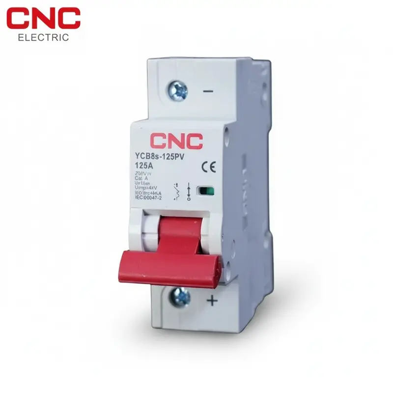 Cnc Ycb8S-125Pv 1-Pole Dc 125A Mcb – 250V Solar Circuit Breaker For Photovoltaic System Protection 1