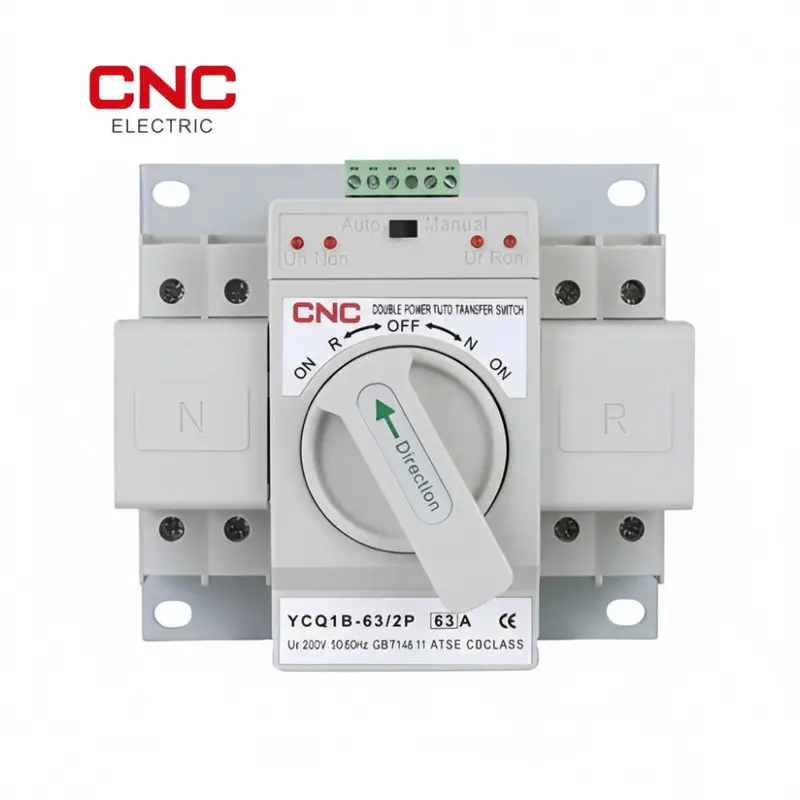 Cnc Ycq1B-63 2-Pole 63A Automatic Transfer Switch (Ats) – 230V Dual-Power Backup System For Critical Loads 1