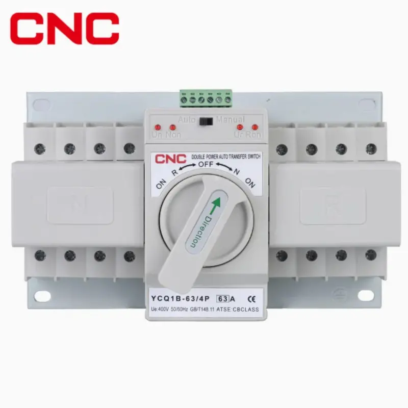 Cnc Ycq1B-63 4-Pole 63A Automatic Transfer Switch – Heavy-Duty 230V Ats For Whole-Home Or Industrial Dual-Power Applications 1