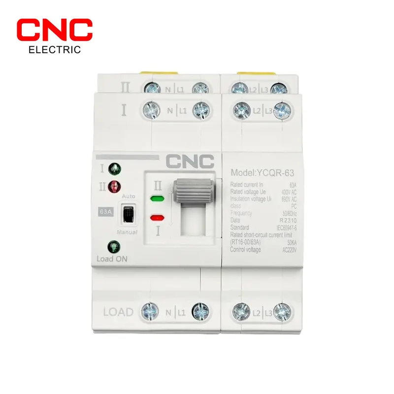 Cnc Ycqr-63 4-Pole 3-Phase Automatic Transfer Switch – 63A Dual-Power Ats For Critical Loads 1