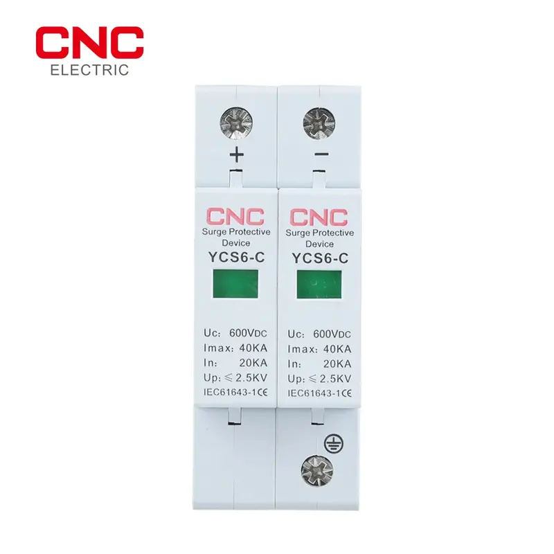 Cnc Ycs6-C 2-Pole 275V Dc Surge Protection Device For Solar & Off-Grid Systems 1