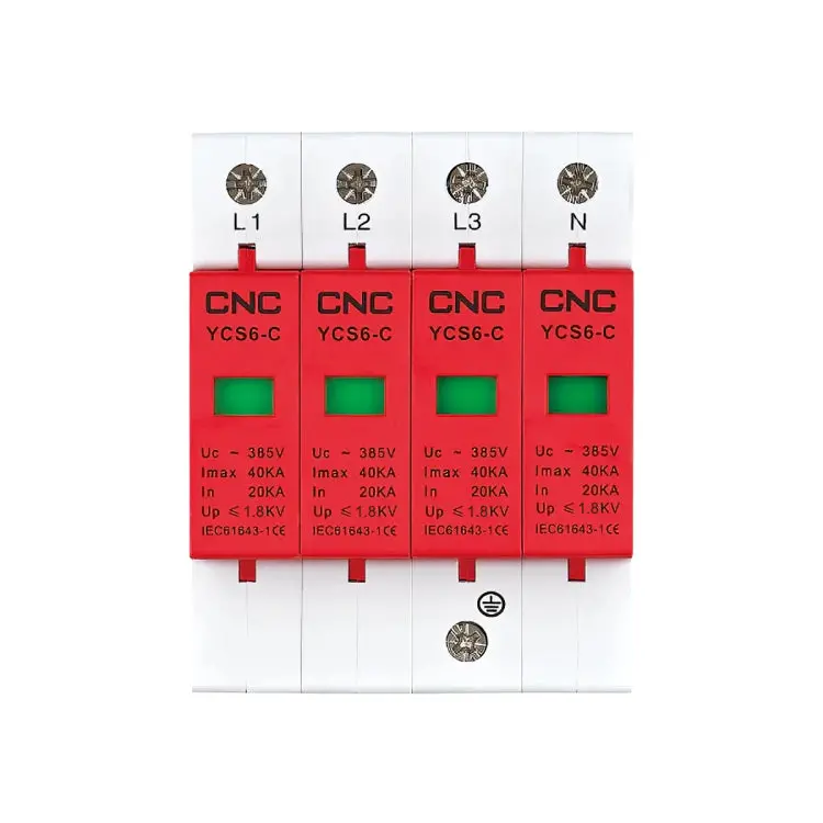 Cnc Ycs6-C 4-Pole 385V Ac Surge Protection Device (Spd) For Residential Use 1