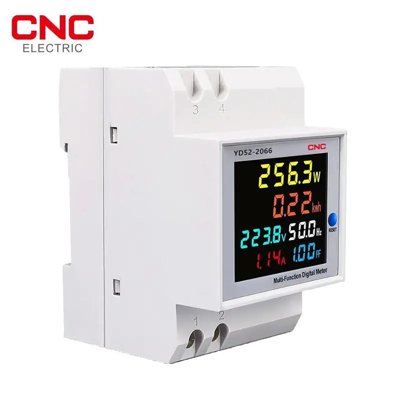 Cnc Yd-52 Din-Rail Digital Power Meter – Measures Ac Voltage, Current, Power, Energy, Pf & Frequency 1