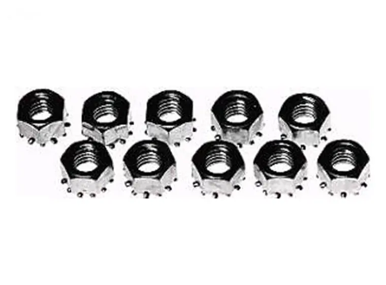 Coarse-Thread Lock Nuts – 3/8" Size, Pack Of 10 (Rotary #321) 1