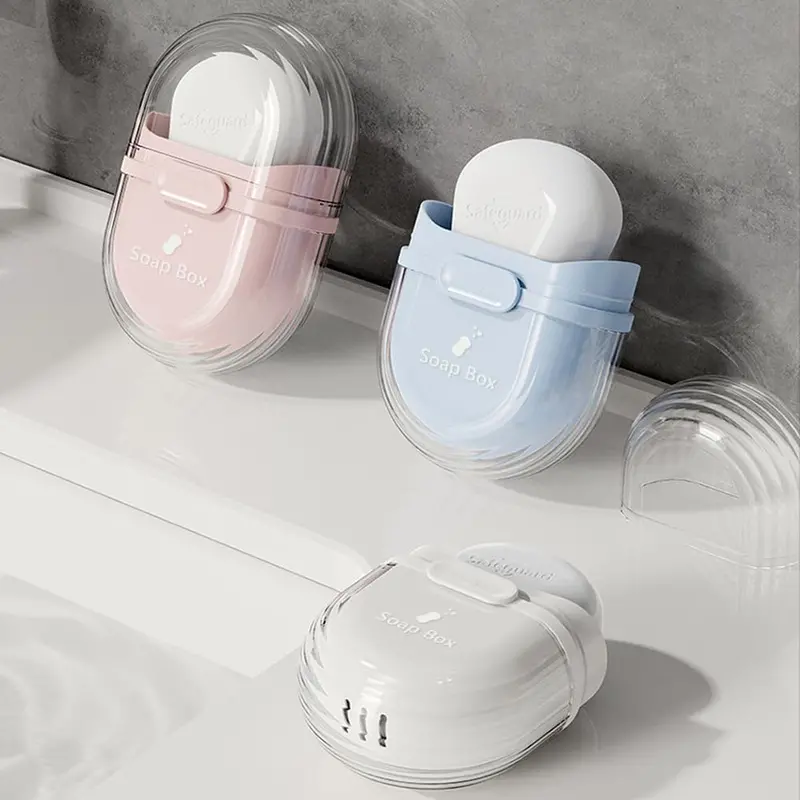 Compact Travel Soap Holder With Lid – Ventilated, Leak-Proof Container For Gym, Camping & Bathroom Use 1