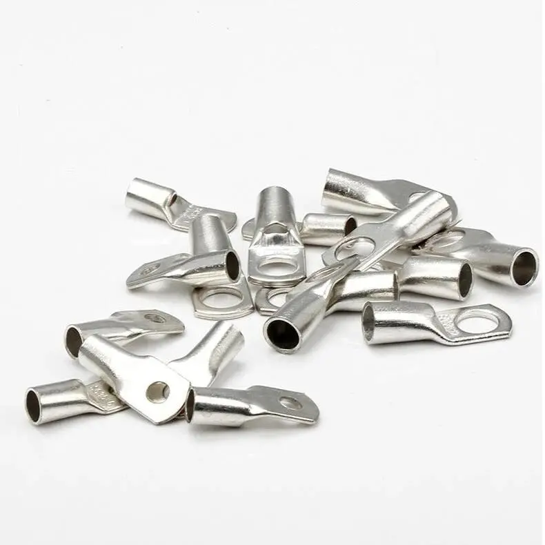 Copper Cable Lugs With Bolt Holes — Heavy-Duty Thimble Connectors (Pair) 1