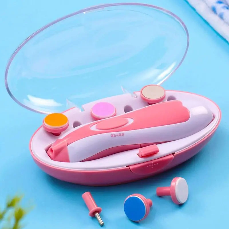 Cordless Baby Nail Grinder Kit – Quiet, Safe Electric Manicure Set With Multiple Filing Heads For Delicate Nails 1