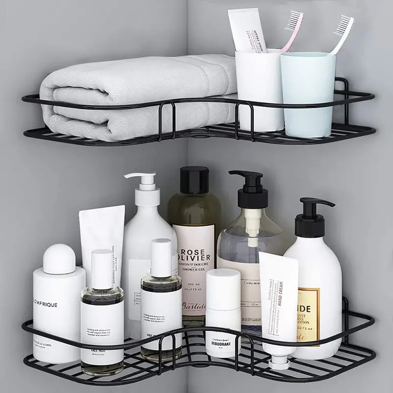 Corner Shelf Organizer – Compact Bathroom Corner Rack For Toiletries, Towels & Essentials Storage 1