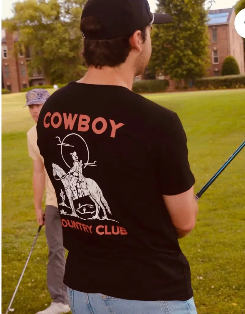 'Course Record Horse' Black Athletic Graphic Tee 1