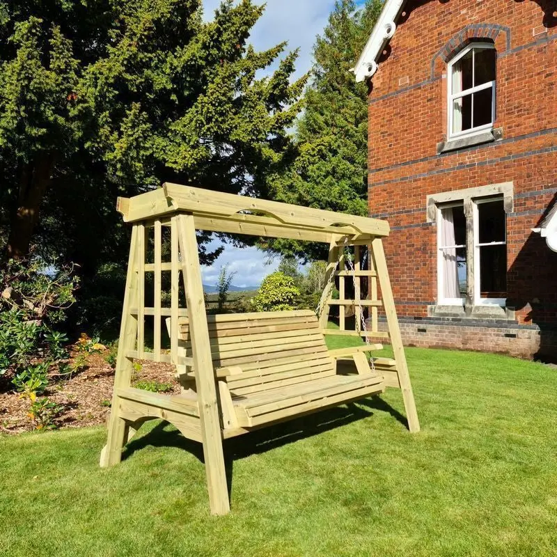 Croft Cottage 3-Seat Garden Swing Bench 1