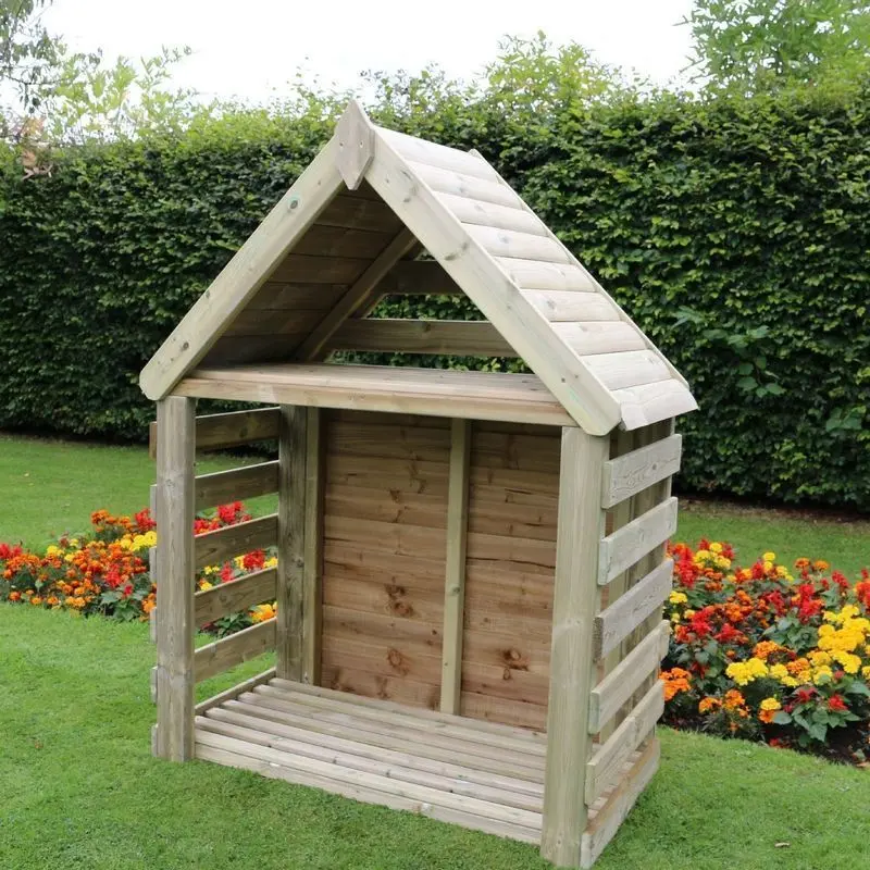 Croft Gawsworth Log Storage – Elegant Timber Garden Log Store 1