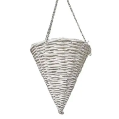 Croft White Willow Hanging Basket – Cone Shape, 30 Cm Diameter 1