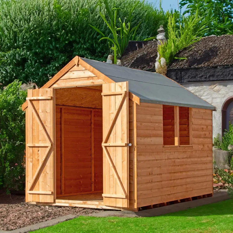 Cromer Apex Garden Shed – 5'9" X 7'10" Premium Pressure-Treated Overlap 1