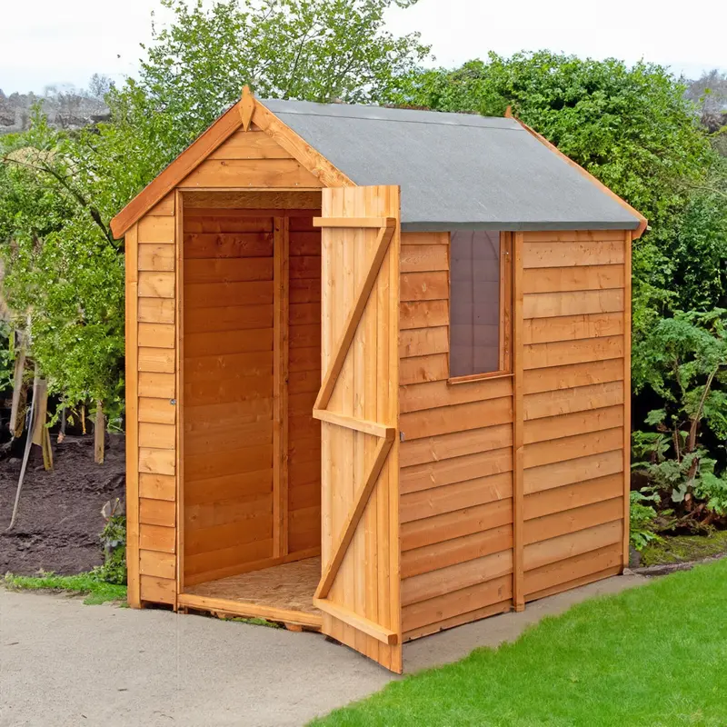 Cromer Mid-Size Apex Shed – 3'8" X 5'11" Premium Pressure-Treated Overlap 1