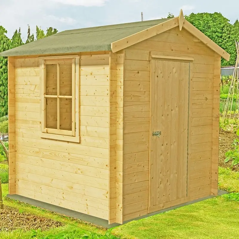 Danbury 6' X 6' 10" Premium Apex Log Cabin – 19Mm Log-Clad Build 1