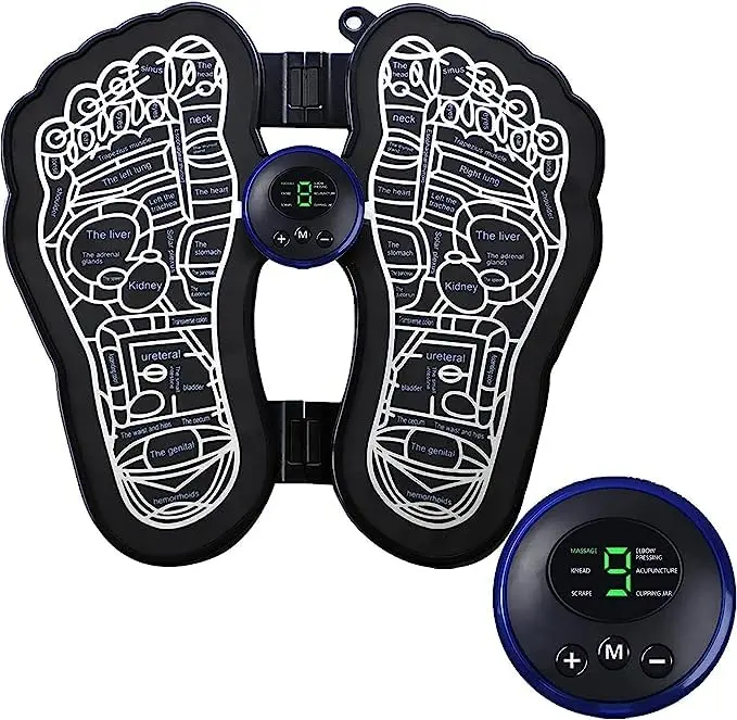 Deoxys Ems Foot Massager Mat – Portable Bioelectric Acupressure Stimulator With 8 Modes & 19 Intensity Levels 1