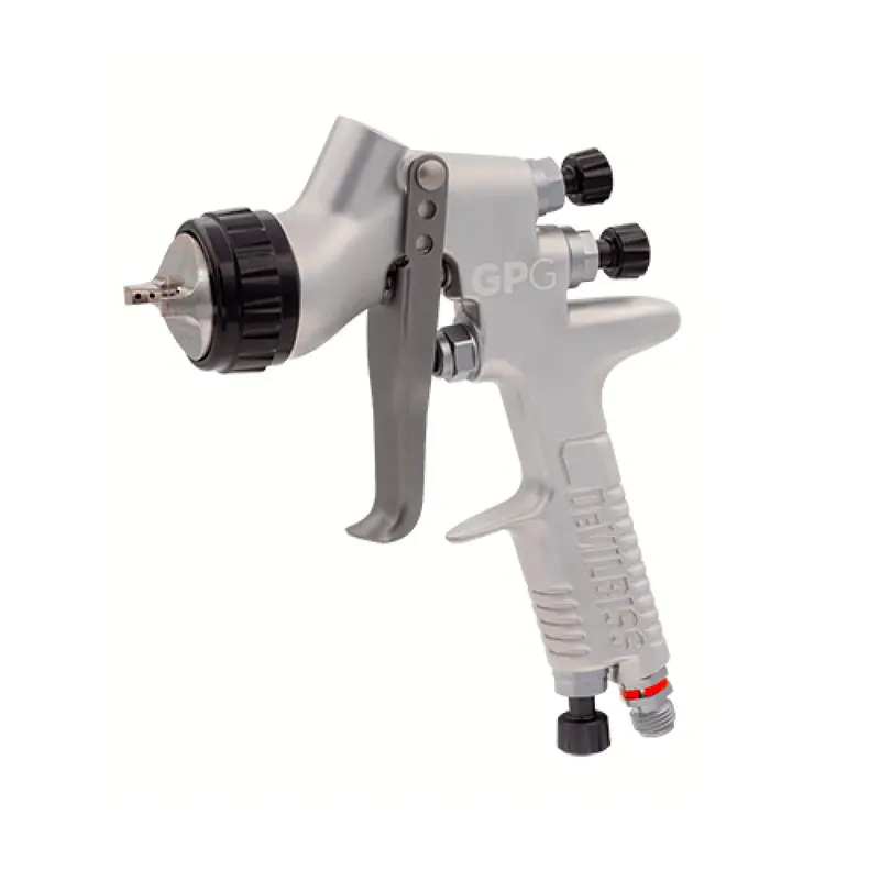 Devilbiss Gpg Hvlp Gravity Spray Gun – 905019, Dual 1.3Mm/1.4Mm Nozzles, Includes Hav555 Regulator 1