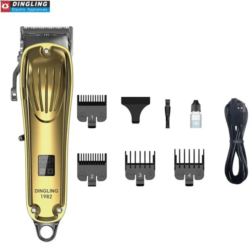 Dingling Rf-1982 Heavy-Duty Cordless Hair Clipper – Full-Metal Construction, Extended Runtime 1