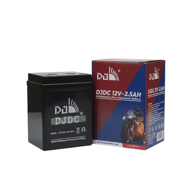 Djdc 12V 2.5Ah Sealed Motorcycle Battery – Maintenance-Free, Vibration-Resistant Power For Two-Wheelers 1