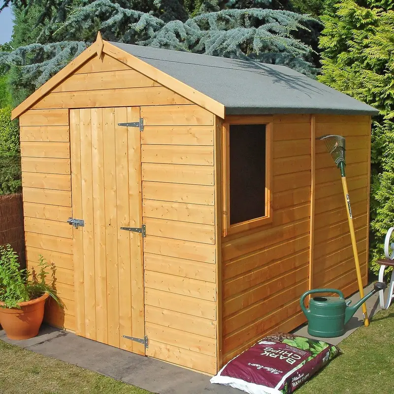 Durham 5'9" X 7'10" Apex Shed – Premium Dip-Treated Shiplap Panels 1
