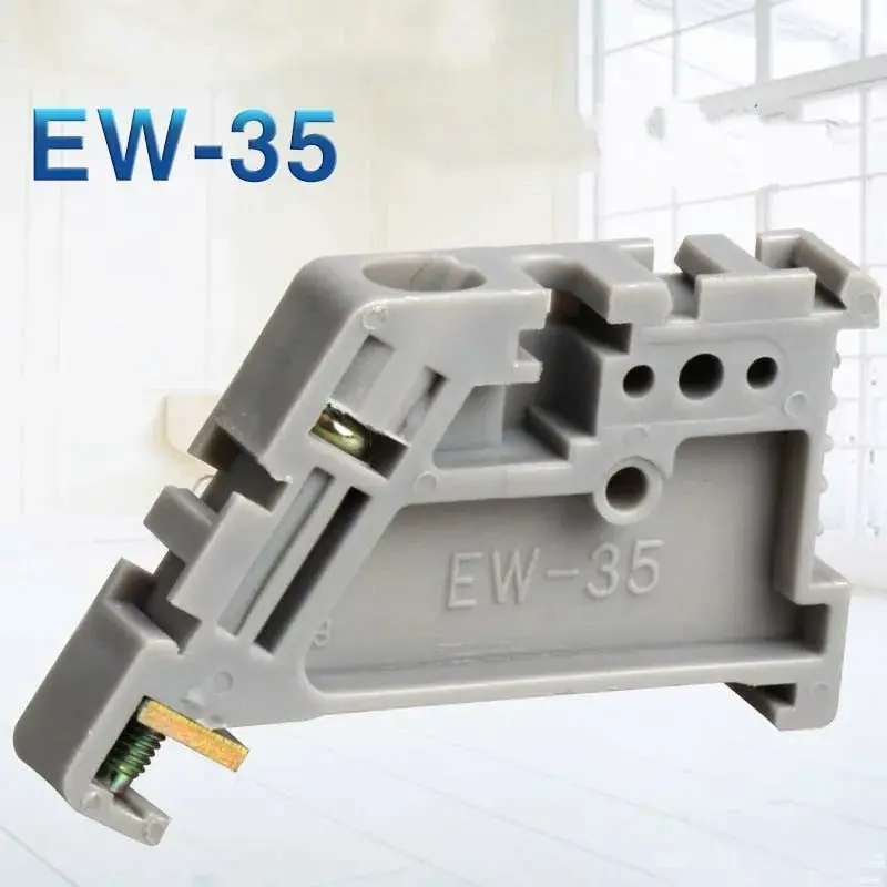 Ew35 Din Rail Terminal Block End Brackets – Universal Stopper For Circuit Breakers & Accessories 1