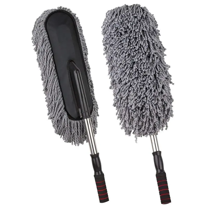 Extendable Microfiber Car Duster – Scratch-Free Exterior Cleaning Tool With Telescopic Handle For Hard-To-Reach Areas 1