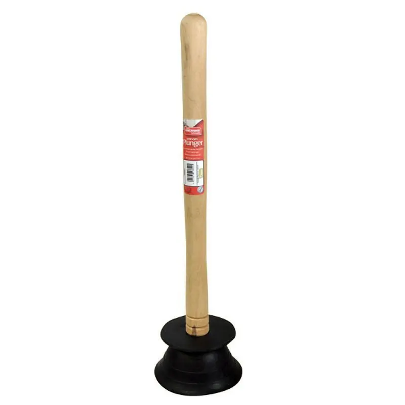 Extra-Large Wooden Sink Plunger For Heavy-Duty Drain Clearing 1