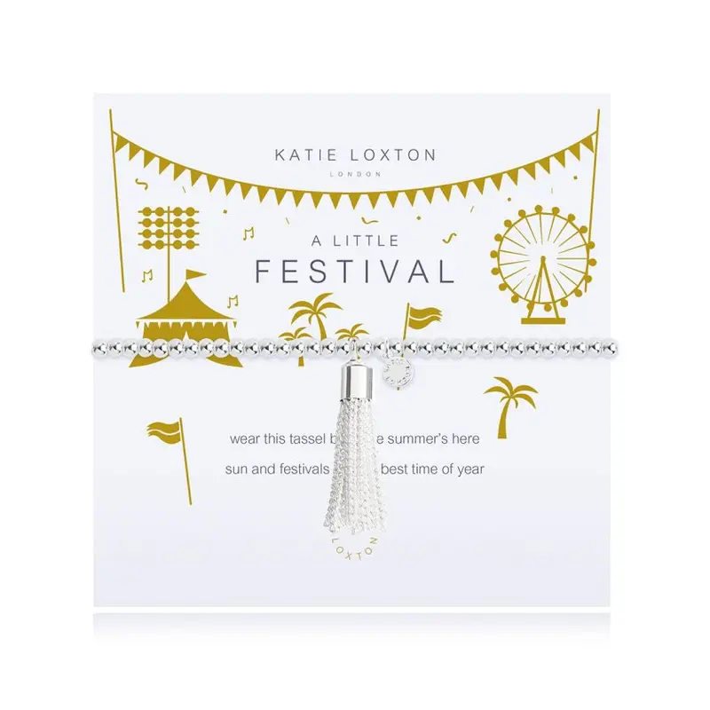 Festival-Themed Friendship Bracelet – 'A Little Festival' Design 1