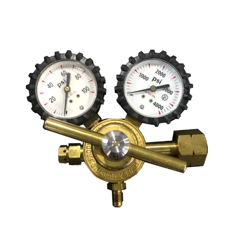 Fjc 2722 Cga-35 Dual-Gas Regulator For Nitrogen And Hydrogen Cylinders 1