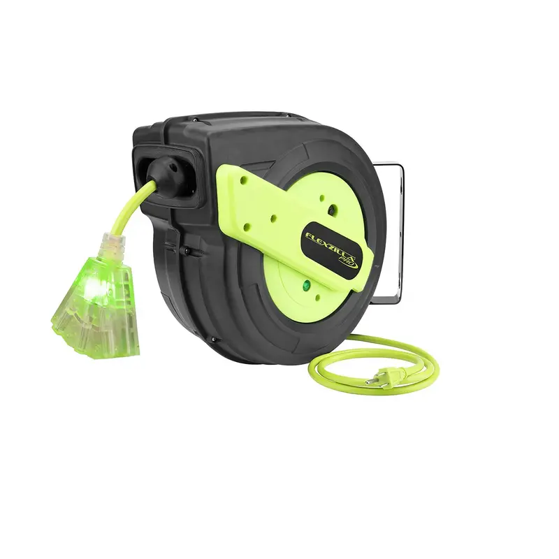 Flexzilla Fz8120603 60-Foot 12/3 Retractable Extension Cord — Pro-Grade & Heavy-Duty 1