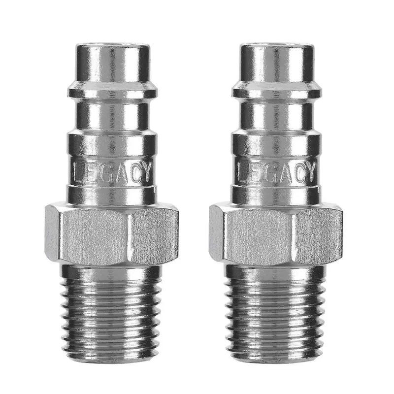 Flexzilla® Pro A53440Fz Hi-Flow Plugs (2-Pack) – 1/4" Body, 1/4" Mnpt 1
