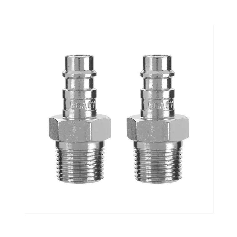 Flexzilla® Pro A53640Fz High-Flow Plugs (2-Pack) – 1/4" Body, 3/8" Mnpt 1