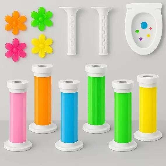 Floral-Scented Toilet Gel Stamp – Prevents Limescale, Stains & Freshens Air 1