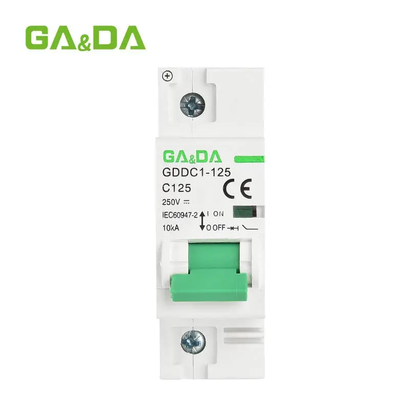 Ga&Da Gddc1-125 1-Pole 250V Dc 125A Miniature Circuit Breaker – High-Capacity Dc Isolation And Protection 1