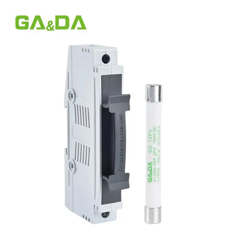 Ga&Da Gdpv-50D 1500V Dc Pv Fuse Holder – 32A High-Voltage Solar Fuse Assembly With Robust Mounting 1