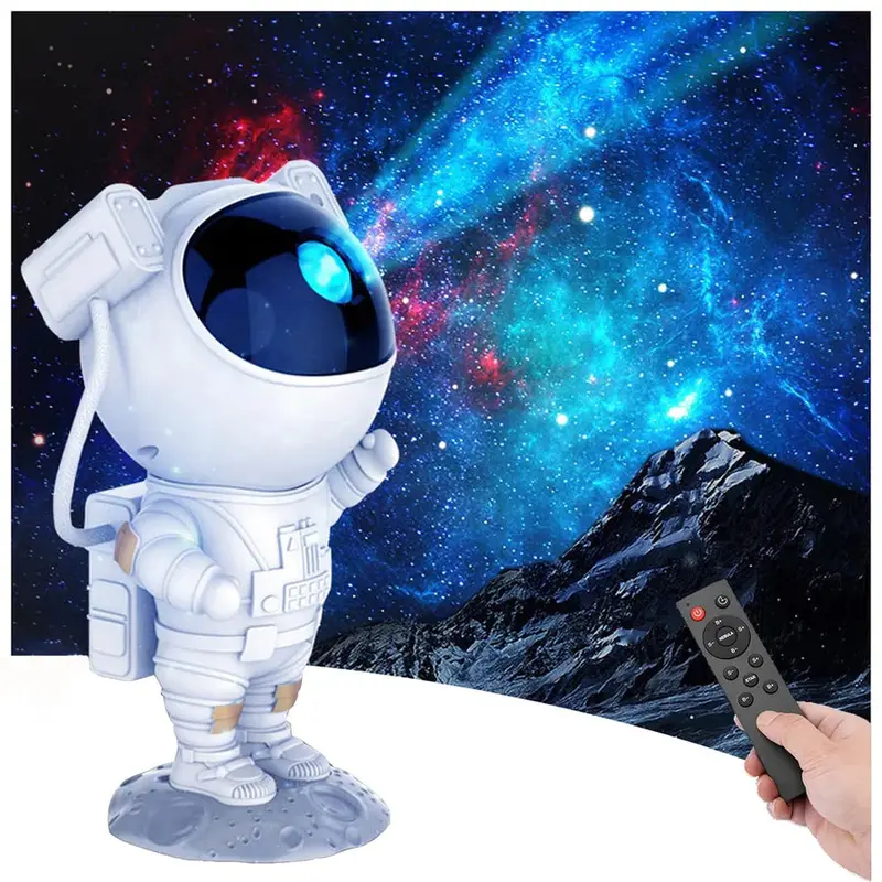 Galaxy Star Projector Night Light – Astronaut-Themed Ceiling Lamp With Timer, Remote & Nebula Effects For Kids’ Rooms 1