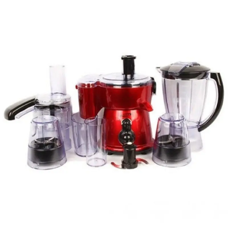 Gne Gn-922-Dlx Red Food Processor – 8-Cup Bowl, Pulse Function & Multiple Discs 1