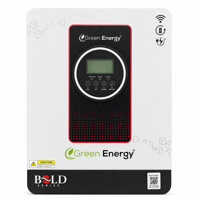 Green Energy Bold Series Pv6500 — 4.2Kw Pure Sine Wave Solar Inverter With Dual-Voltage Mppt (12V/24V) & Auto-Battery Recognition 1
