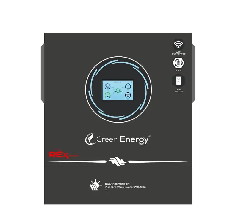 Green Energy Rex 11Kw Hybrid Solar Inverter – 15Kw Pv Input, Dual Ac Output, Lithium Integration & Wi-Fi Monitoring 1