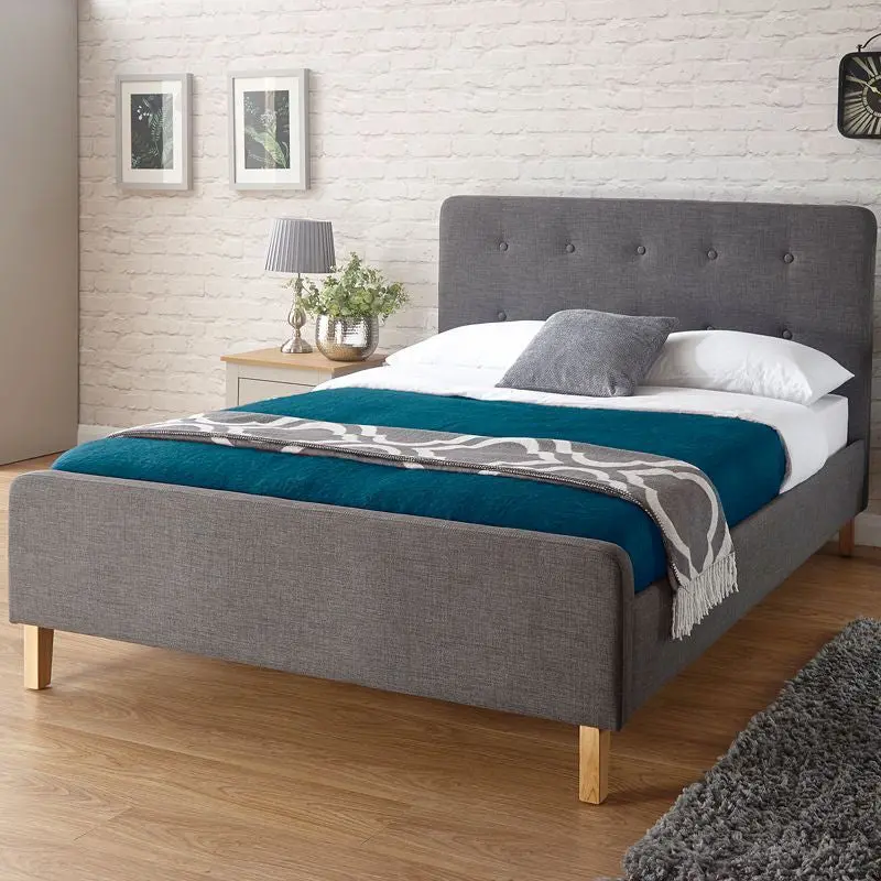 Grey Ashbourne Double Bed Frame (5' X 7') 1
