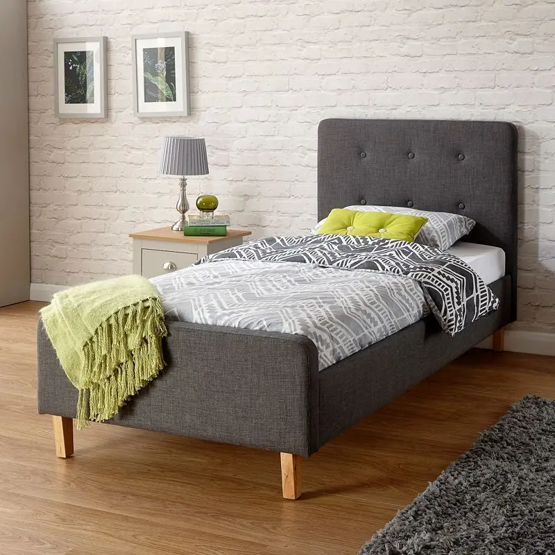 Grey Ashbourne Single Bed Frame (3' X 7') 1