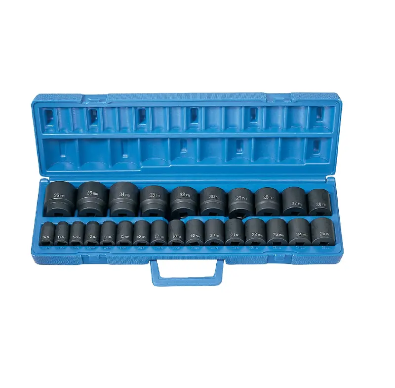 Grey Pneumatic 1326M Metric Impact Socket Set — 1/2" Drive, 26-Piece Master Collection 1