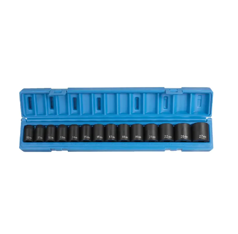 Grey Pneumatic 1412M Standard Metric Socket Set – 14-Piece, 1/2-Inch Drive 1